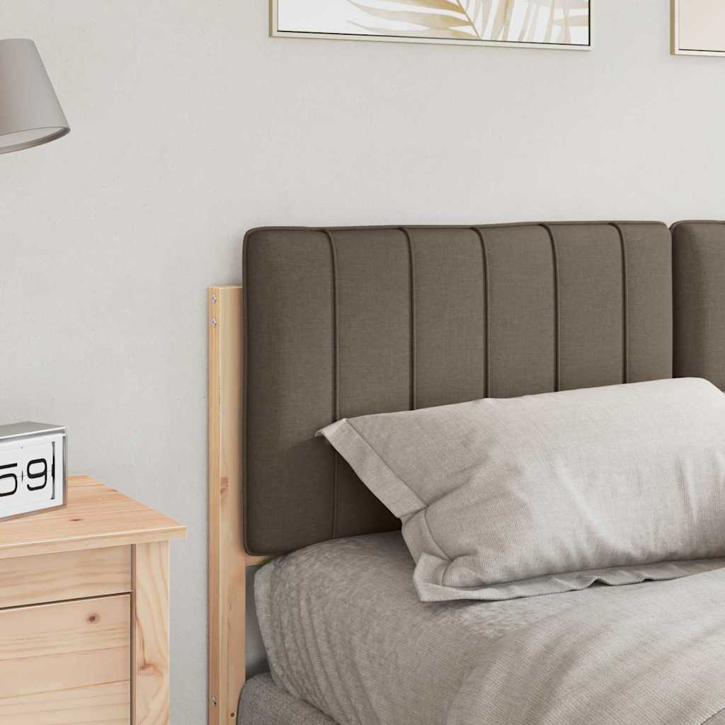 Gepolstertes Kopfteil mit Kopfteil Braun und Taupe 135 cm