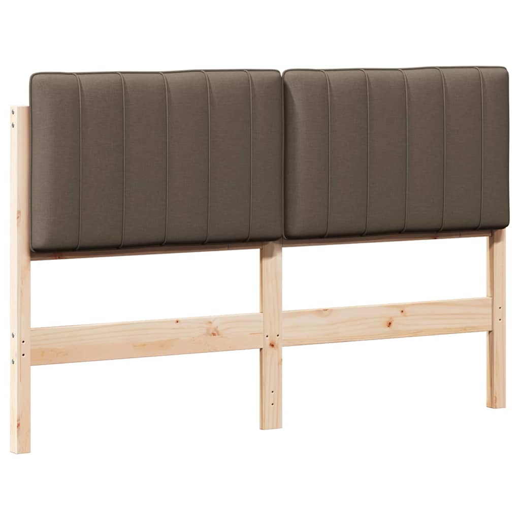 Gepolstertes Kopfteil mit Kopfteil Braun und Taupe 135 cm