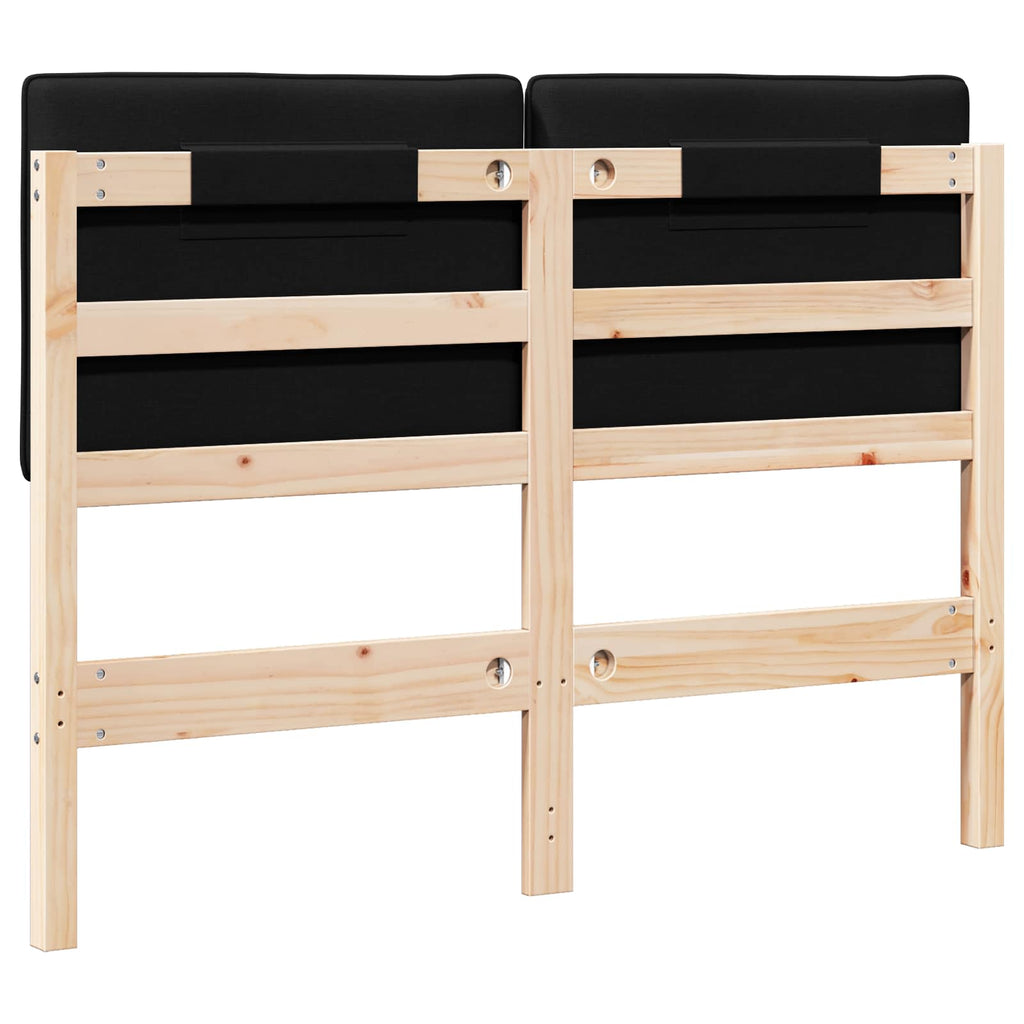 Gepolstertes Kopfteil mit Kopfteil Braun und Schwarz 120 cm