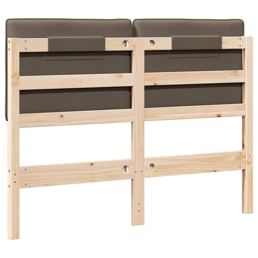 Gepolstertes Kopfteil mit Kopfteil Braun und Taupe 120 cm