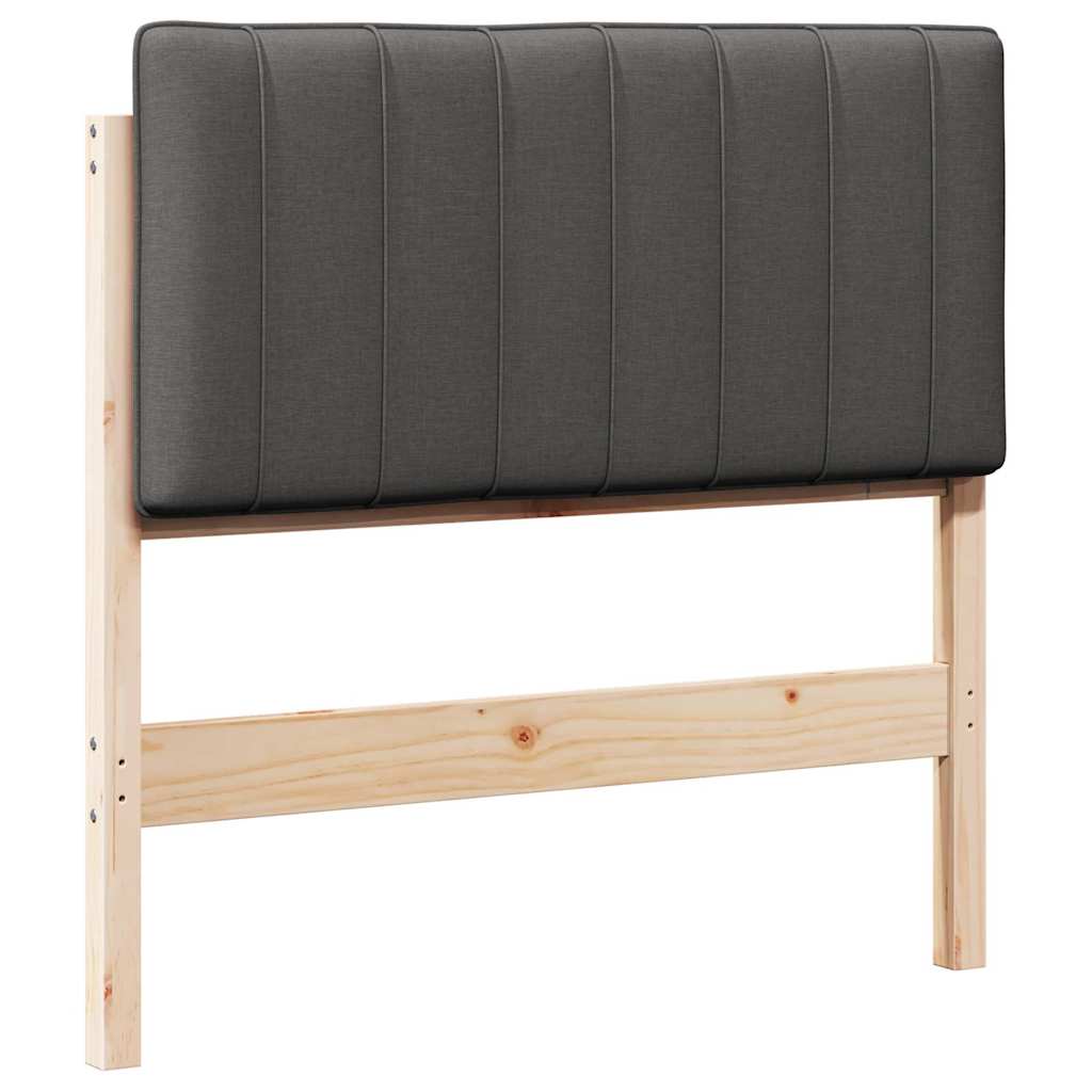 Gepolstertes Kopfteil mit Kopfteil Braun und Dunkelgrau 90 cm