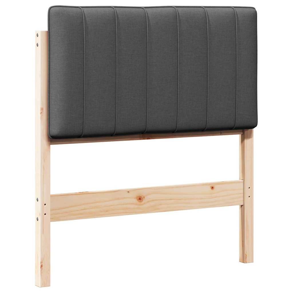Gepolstertes Kopfteil mit Kopfteil Braun und Dunkelgrau 75 cm