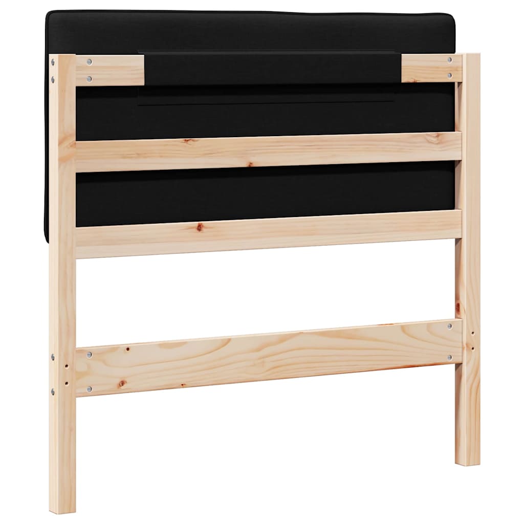 Gepolstertes Kopfteil mit Kopfteil Braun und Schwarz 75 cm