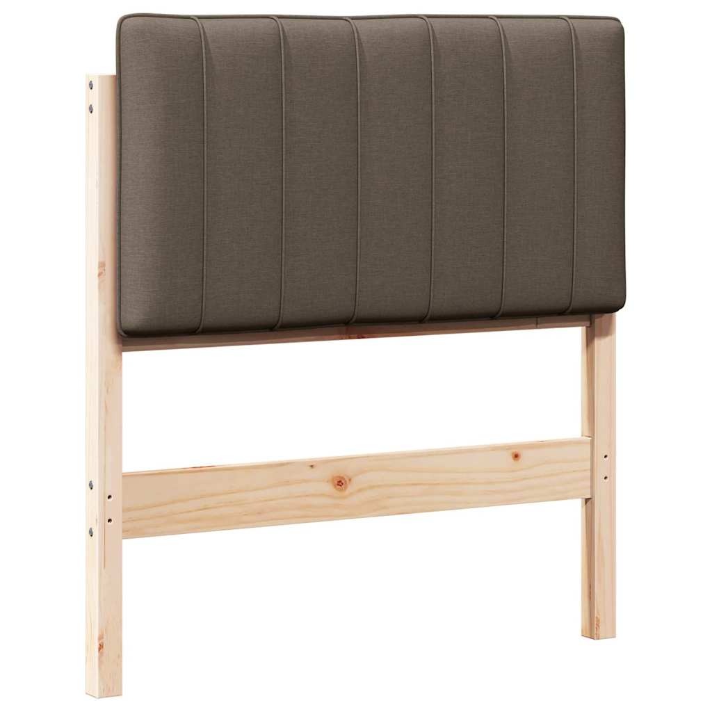 Gepolstertes Kopfteil mit Kopfteil Braun und Taupe 75 cm