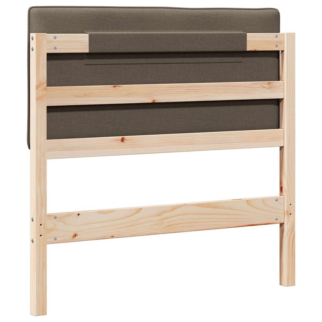 Gepolstertes Kopfteil mit Kopfteil Braun und Taupe 75 cm