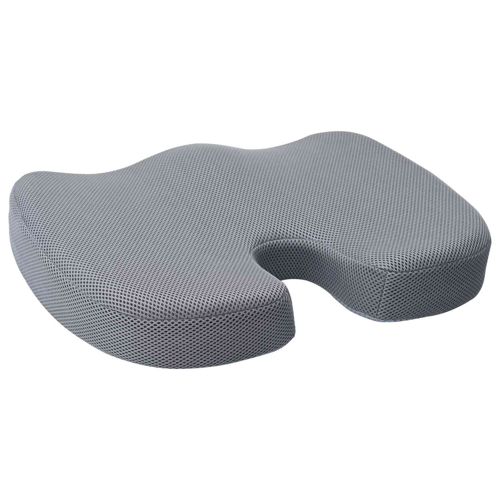 Sitzkissen Einfarbig Grau 47 x 37 x 8 cm Viscoschaum