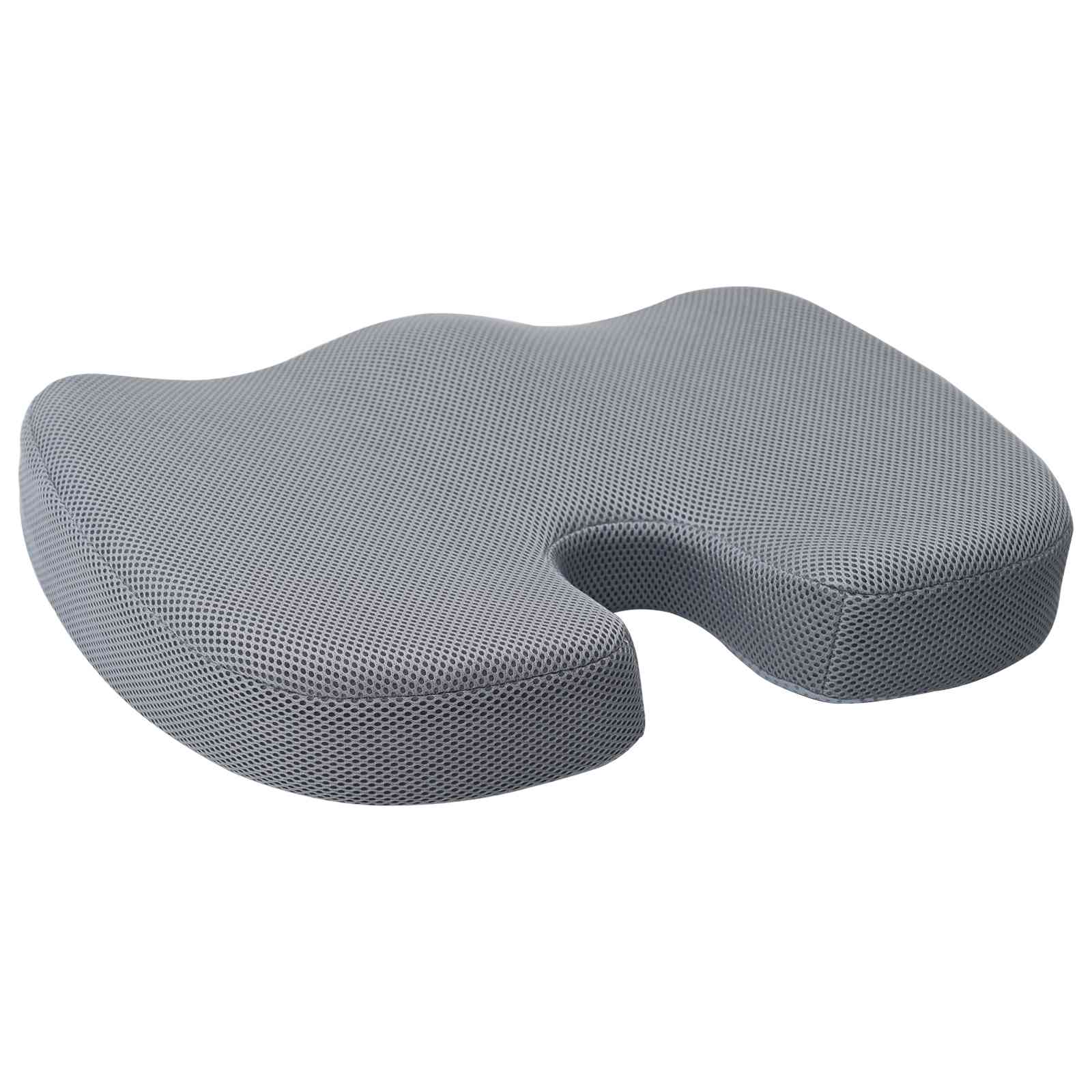Sitzkissen Einfarbig Grau 47 x 37 x 8 cm Viscoschaum