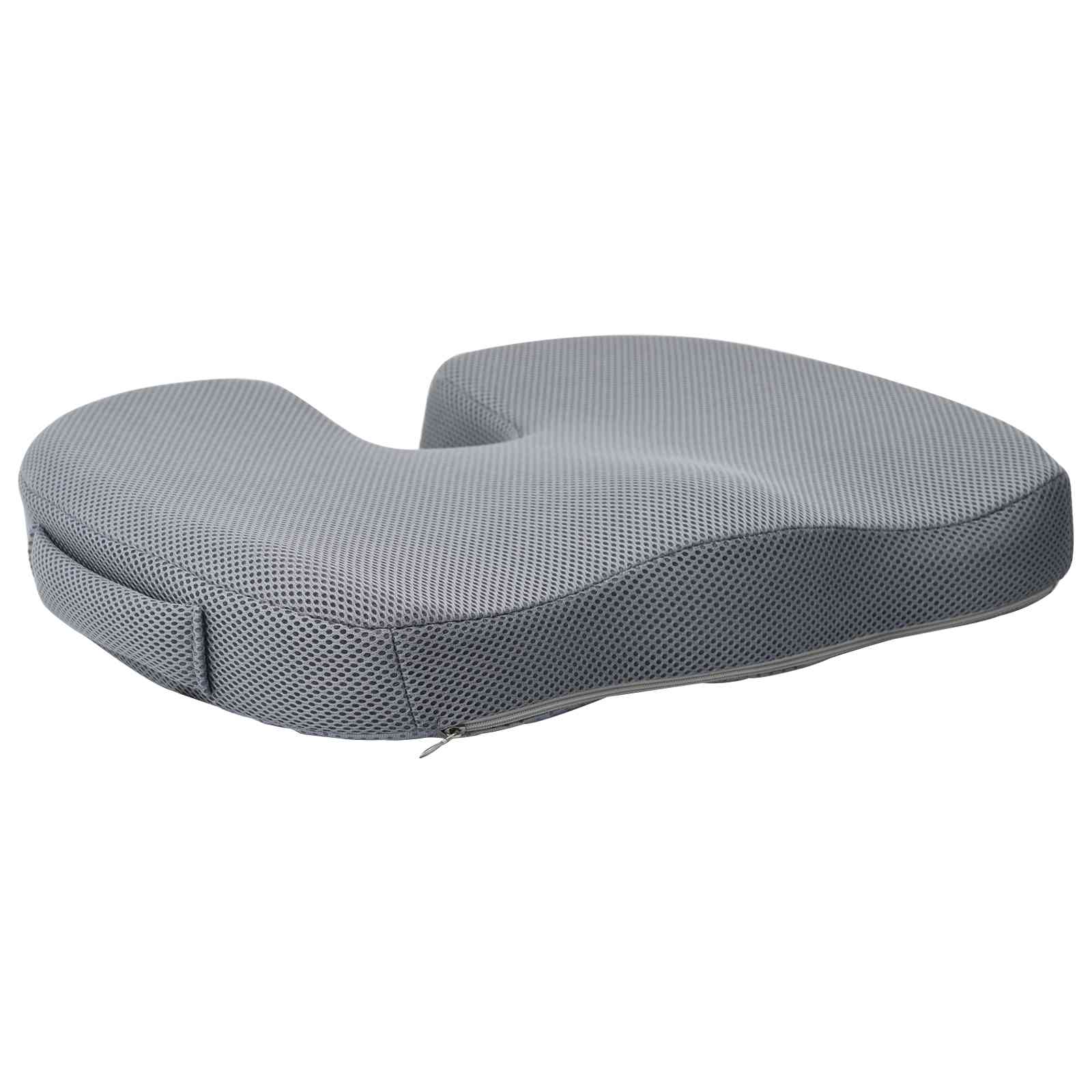 Sitzkissen Einfarbig Grau 47 x 37 x 8 cm Viscoschaum