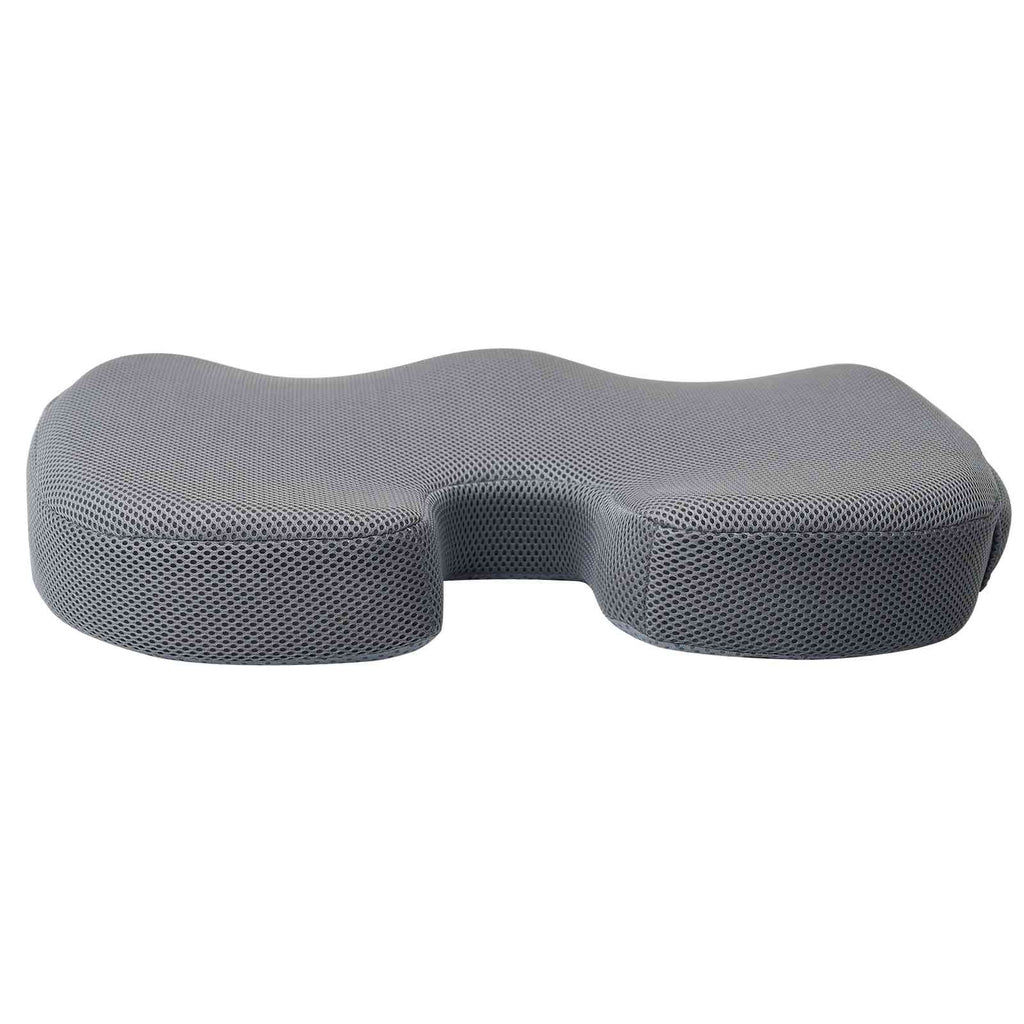 Sitzkissen Einfarbig Grau 47 x 37 x 8 cm Viscoschaum