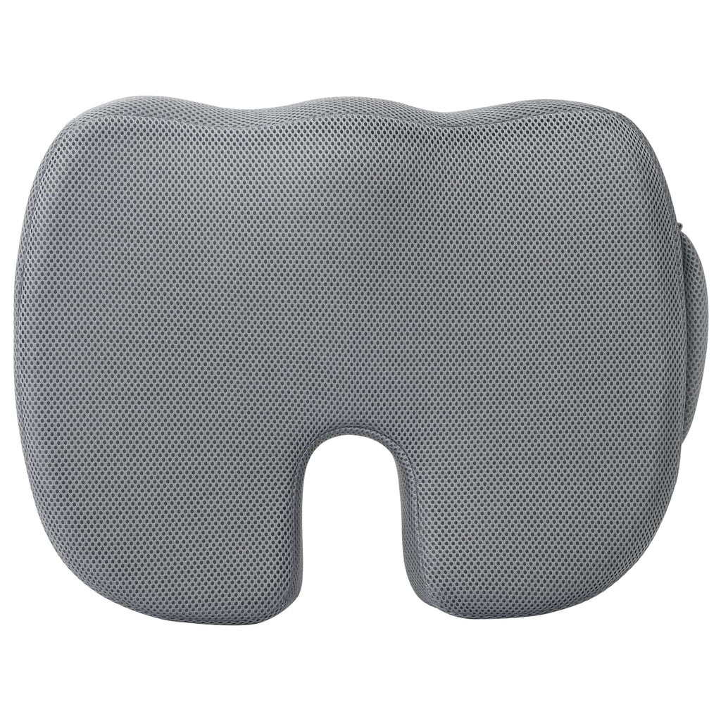Sitzkissen Einfarbig Grau 47 x 37 x 8 cm Viscoschaum