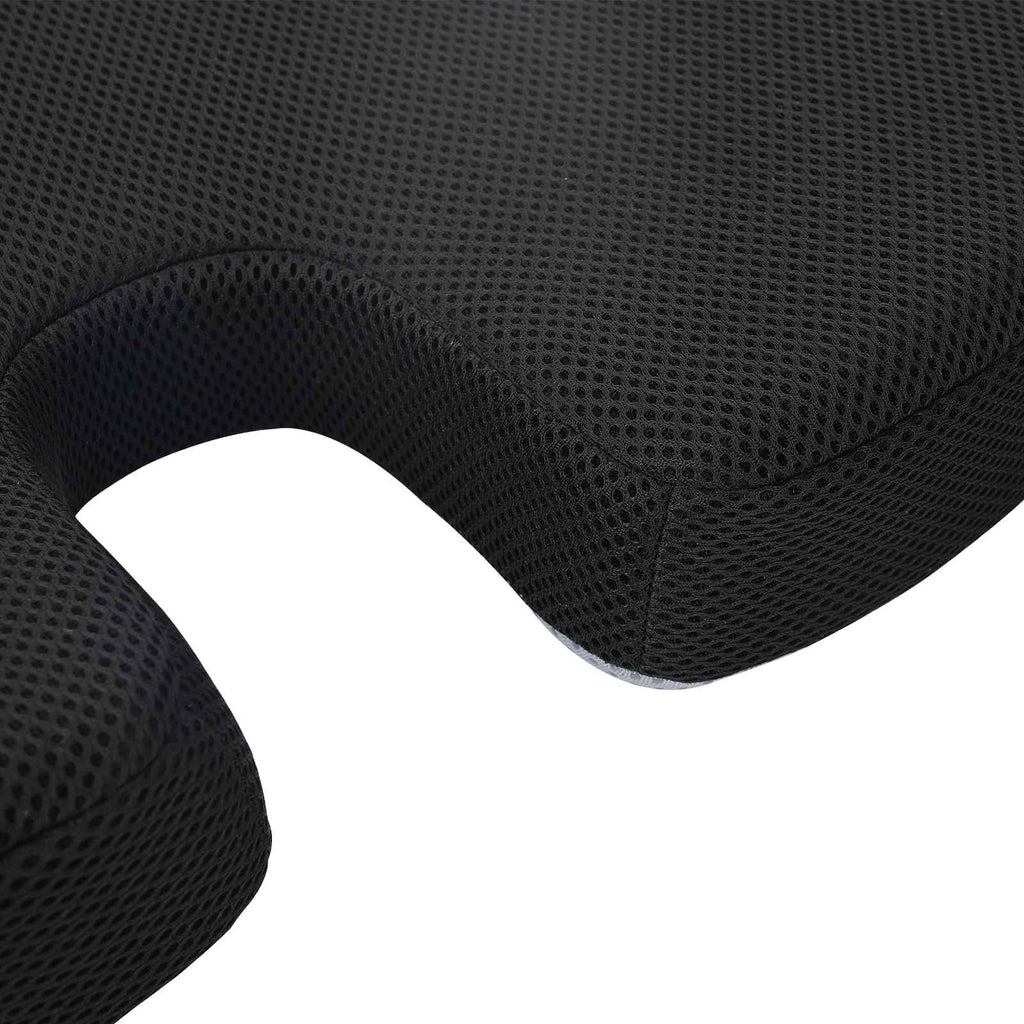 Sitzkissen Einfarbig Schwarz 47 x 36,5 x 8 cm Viscoschaum