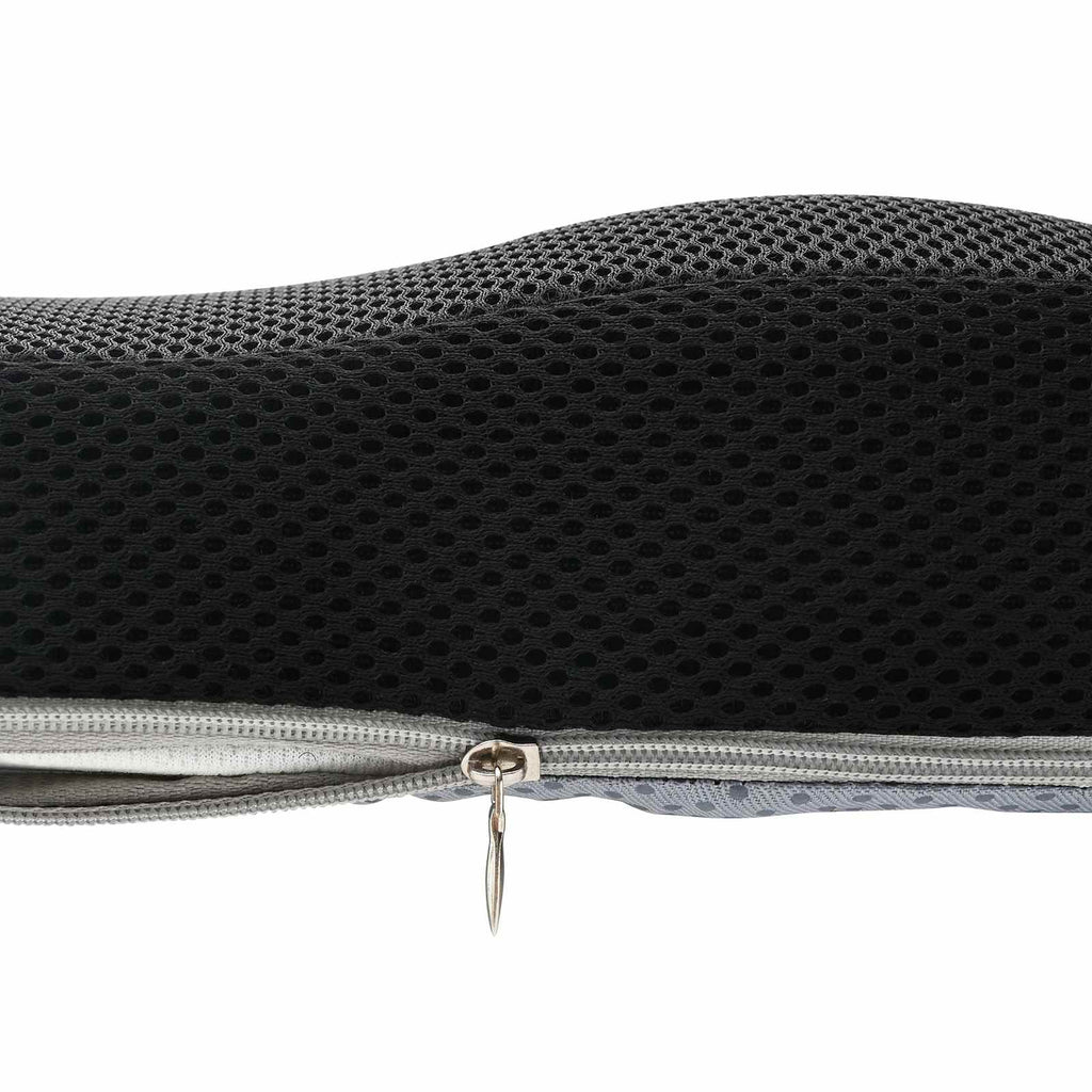 Sitzkissen Einfarbig Schwarz 47 x 36,5 x 8 cm Viscoschaum