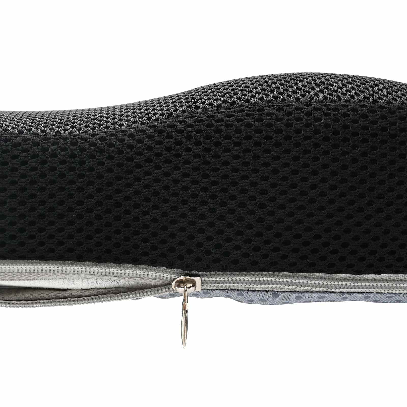 Sitzkissen Einfarbig Schwarz 47 x 36,5 x 8 cm Viscoschaum