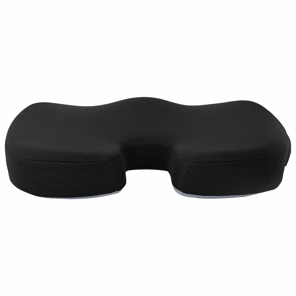 Sitzkissen Einfarbig Schwarz 47 x 36,5 x 8 cm Viscoschaum
