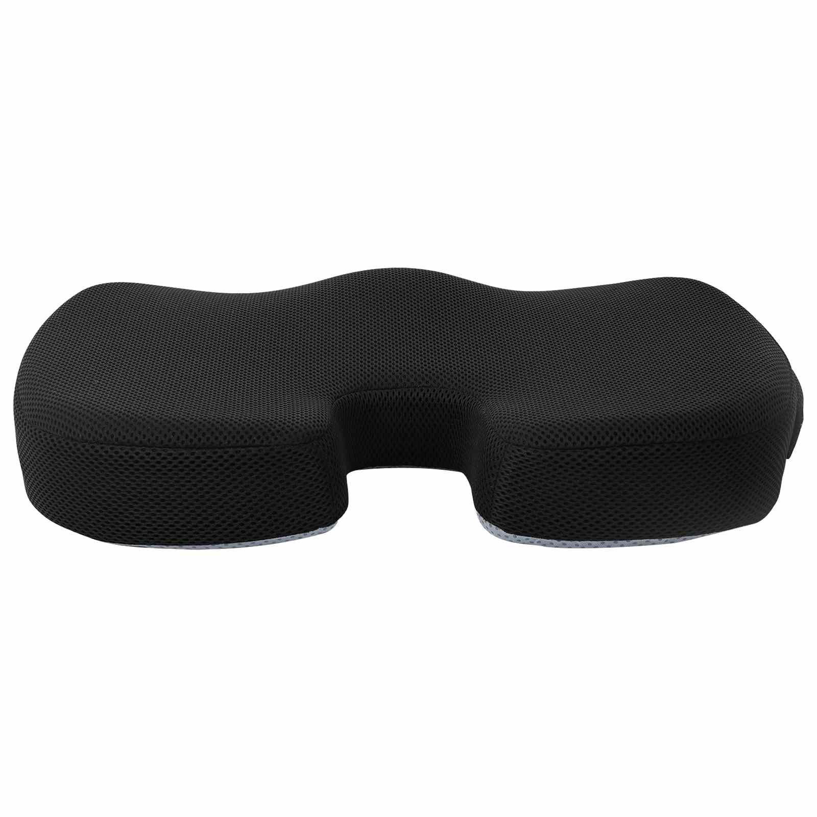 Sitzkissen Einfarbig Schwarz 47 x 36,5 x 8 cm Viscoschaum