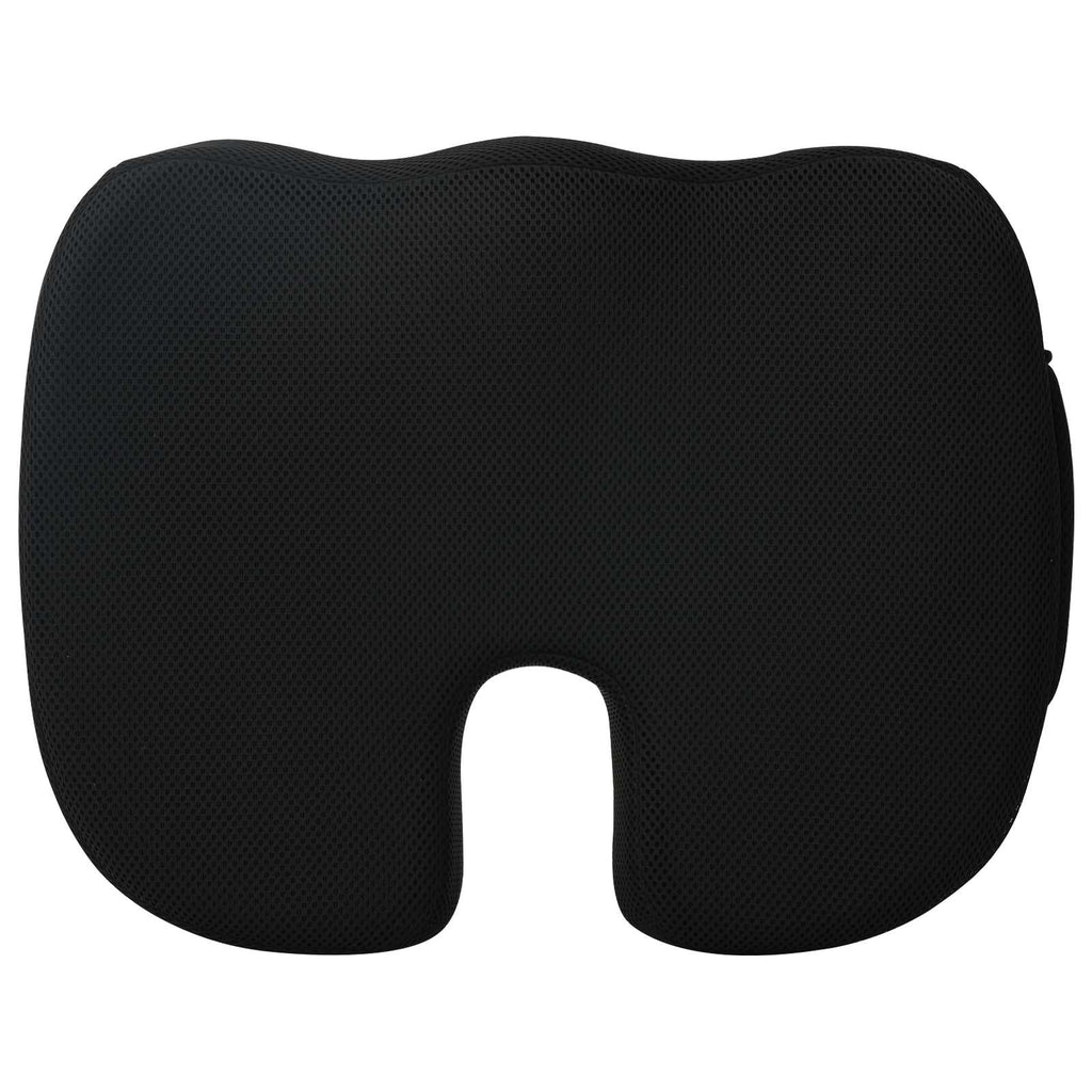 Sitzkissen Einfarbig Schwarz 47 x 36,5 x 8 cm Viscoschaum