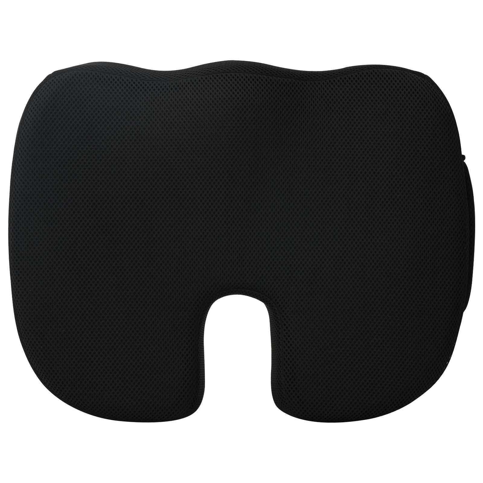 Sitzkissen Einfarbig Schwarz 47 x 36,5 x 8 cm Viscoschaum