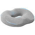 Sitzkissen Einfarbig Hellgrau 42 x 36,5 x 8 cm Viscoschaum