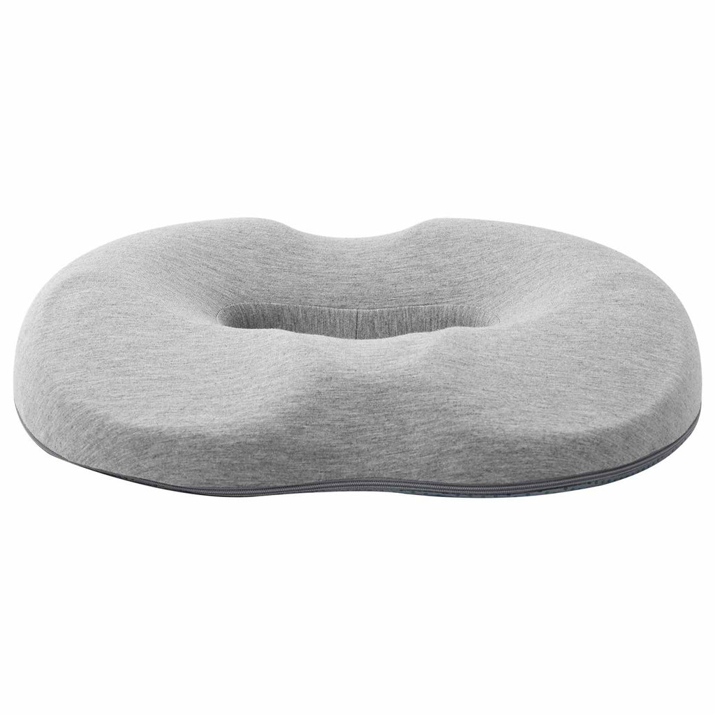 Sitzkissen Einfarbig Hellgrau 42 x 36,5 x 8 cm Viscoschaum