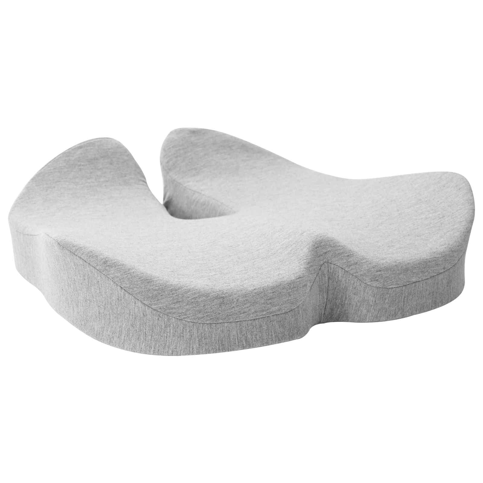 Sitzkissen Einfarbig Hellgrau 50 x 43 x 10 cm Viscoschaum
