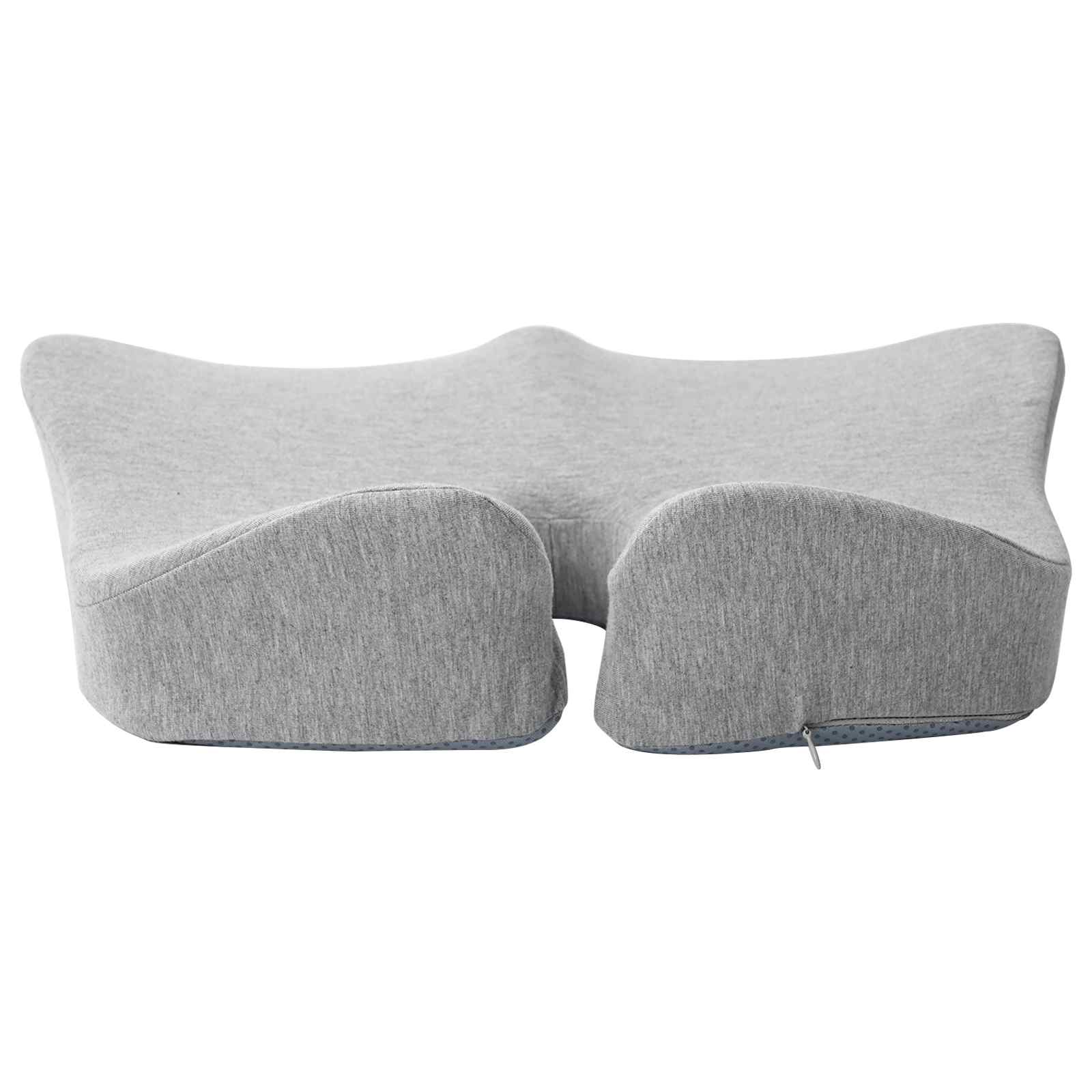 Sitzkissen Einfarbig Hellgrau 50 x 43 x 10 cm Viscoschaum