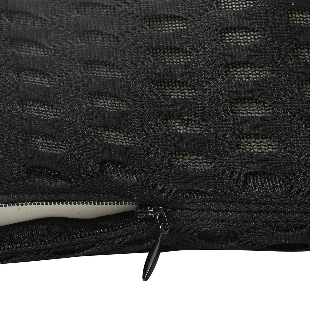 Rückenkissen Schwarz Viscoschaum 46 x 24 x 11 cm