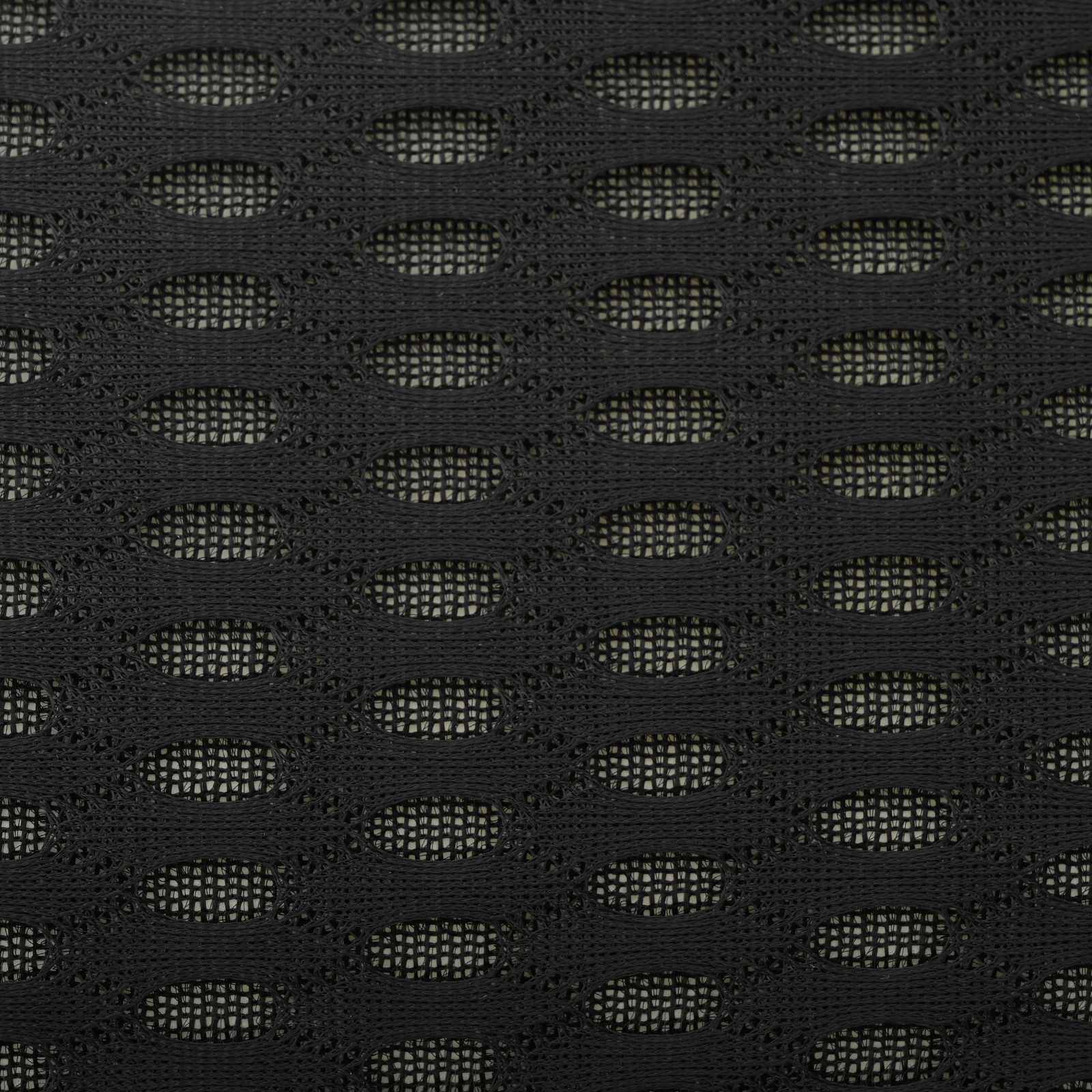 Rückenkissen Schwarz Viscoschaum 46 x 24 x 11 cm