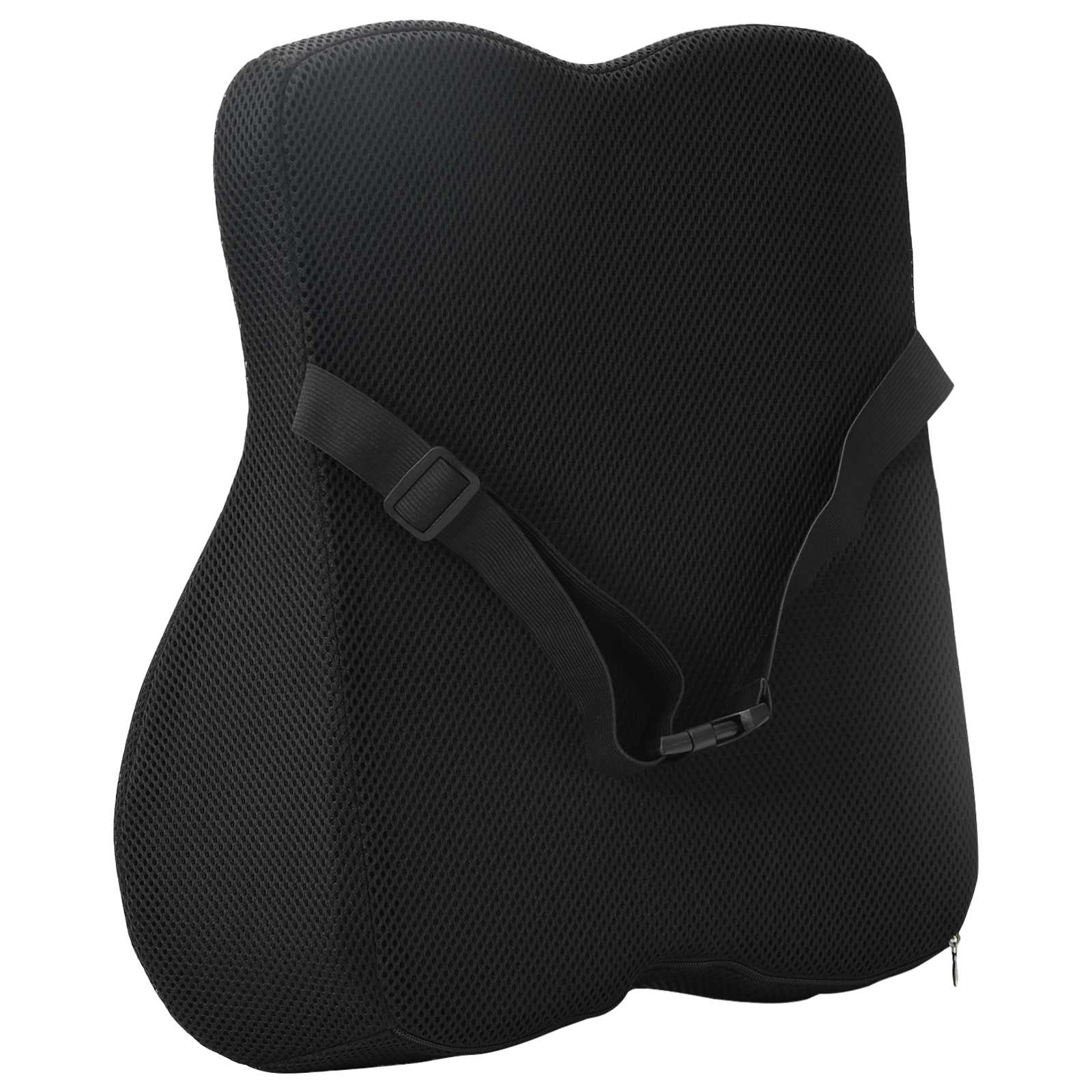 Rückenkissen Schwarz Viscoschaum 40 x 40 x 11 cm