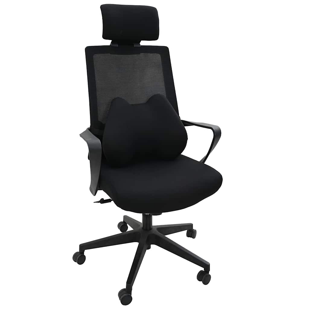 Rückenkissen Schwarz Viscoschaum 40 x 32 x 13 cm