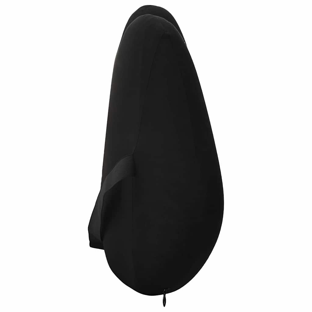 Rückenkissen Schwarz Viscoschaum 40 x 32 x 13 cm