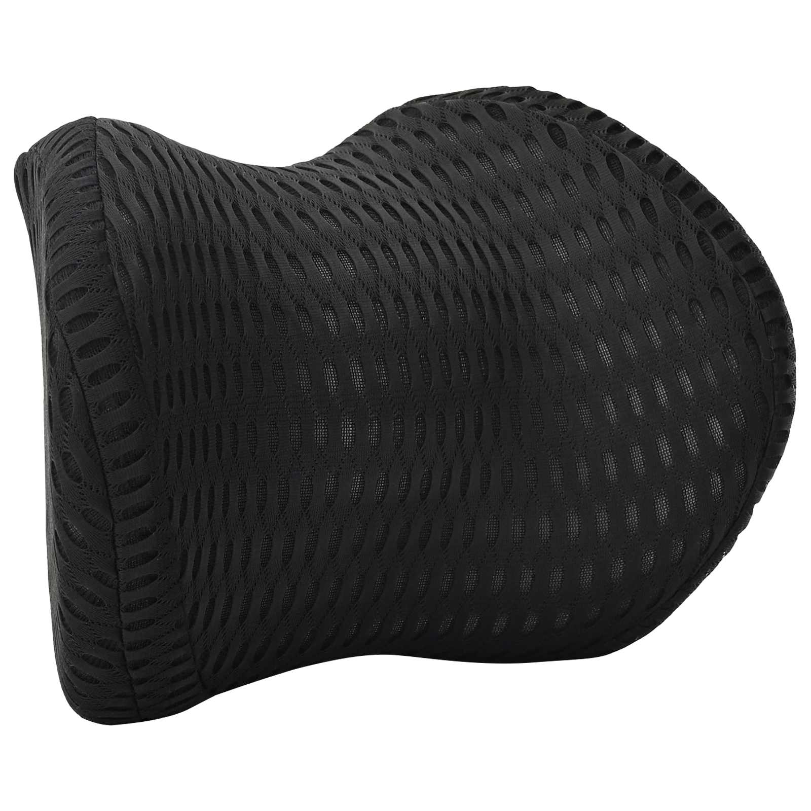 Nackenkissen Schwarz Viscoschaum 30,5 x 21,5 x 13 cm