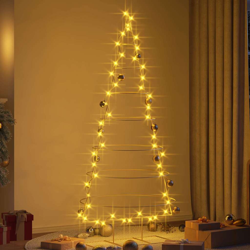 Metall Weihnachtsbaum Gold 209 cm Pulverbeschichteter Stahl
