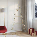 Metall Weihnachtsbaum Gold 209 cm Pulverbeschichteter Stahl