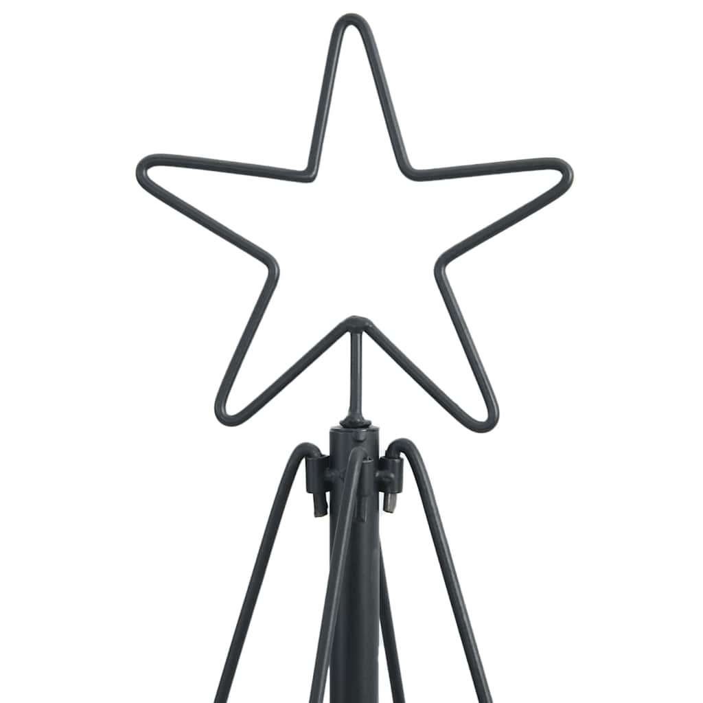 Weihnachtsdeko mit Ständer Schwarz 180,5 cm Stahl
