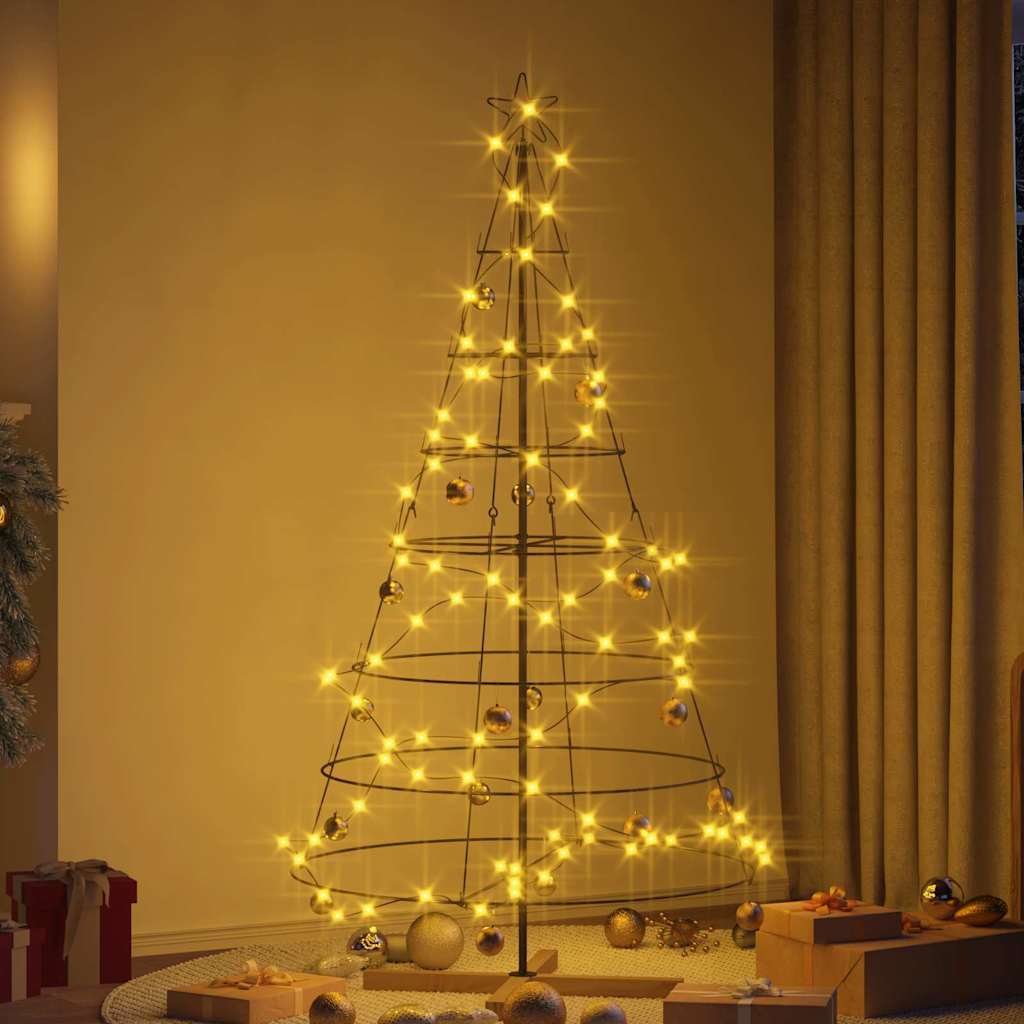 Weihnachtsdeko mit Ständer Schwarz 180,5 cm Stahl