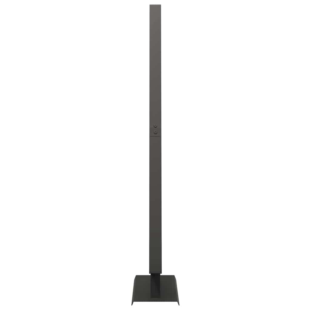 Metall Weihnachtsbaum mit Ständer Schwarz 125,5 cm Stahl