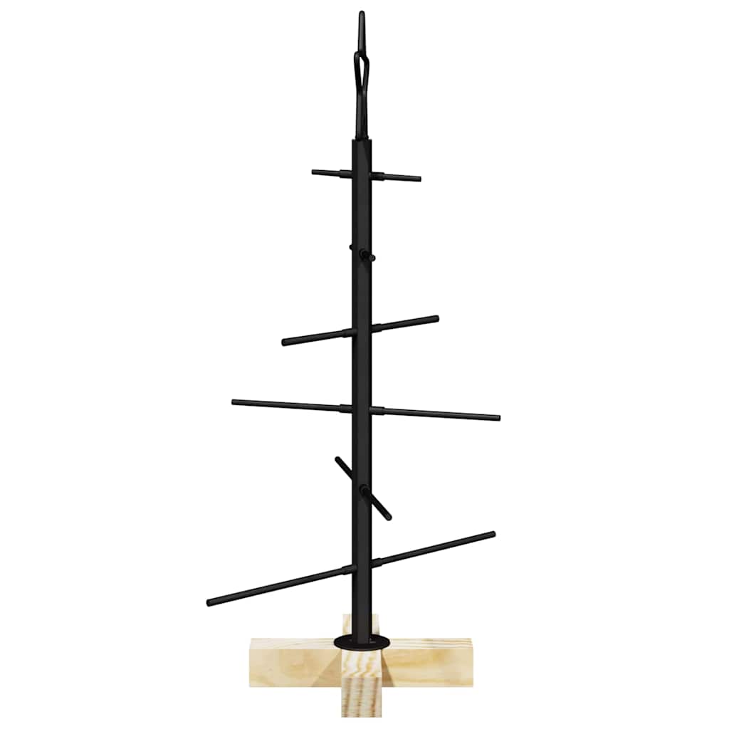 Metall Weihnachtsbaum Schwarz 59,5 cm Pulverbeschichteter Stahl