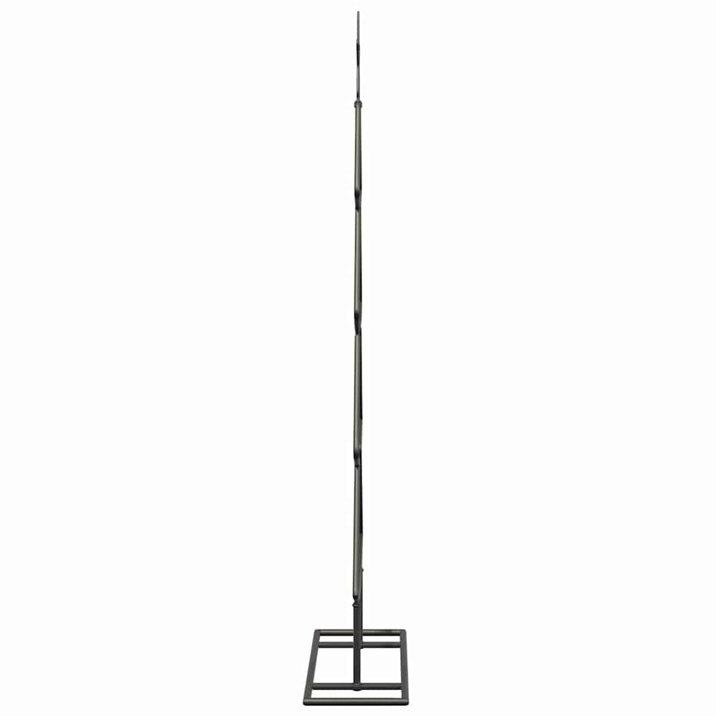 Metall Weihnachtsbaum mit Ständer Schwarz 90,5 cm Stahl