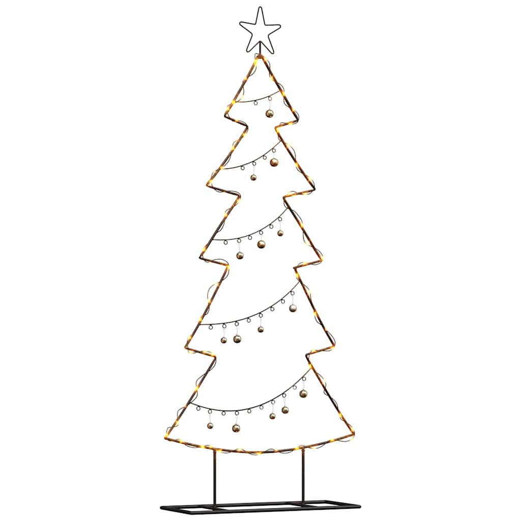 Metall Weihnachtsbaum mit Ständer Schwarz 150 cm Stahl