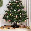 Weihnachtsbaumständer Schwarz 40 x 40 x 21 cm Stahl