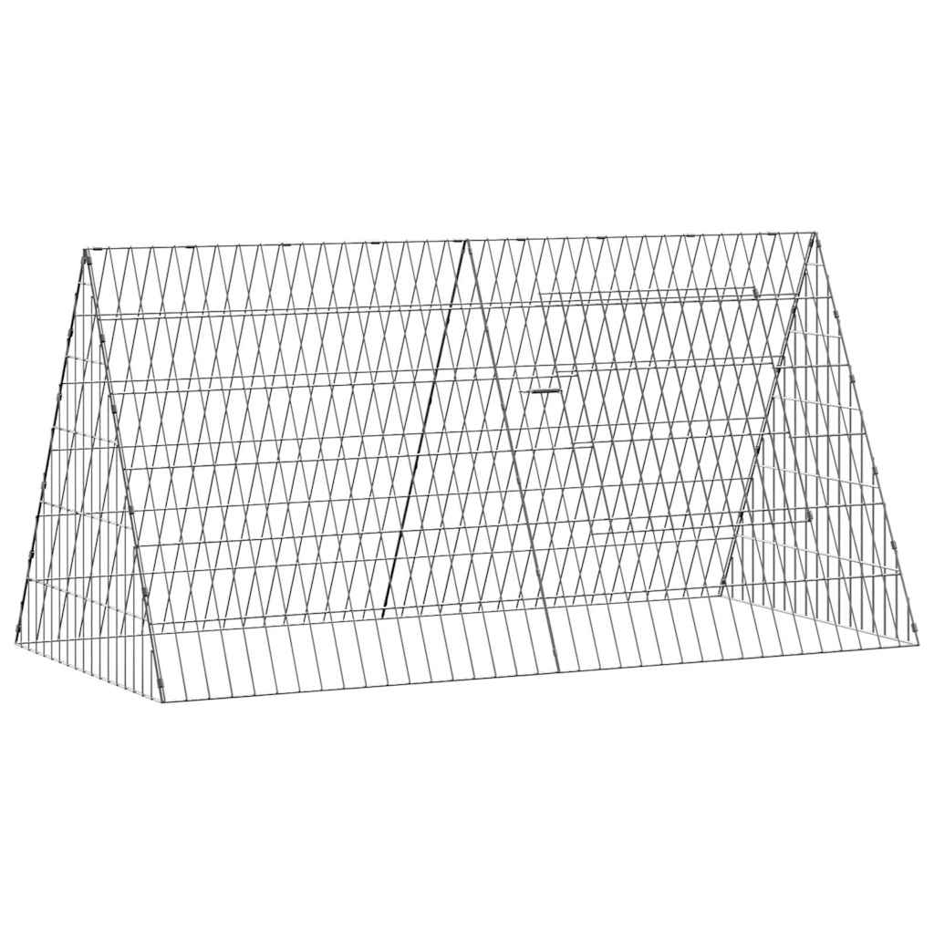 Hühnerkäfig Silber 110 x 55 x 55 cm Verzinkter Stahl