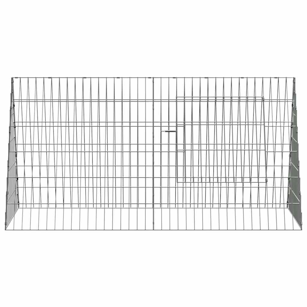 Hühnerkäfig Silber 110 x 55 x 55 cm Verzinkter Stahl
