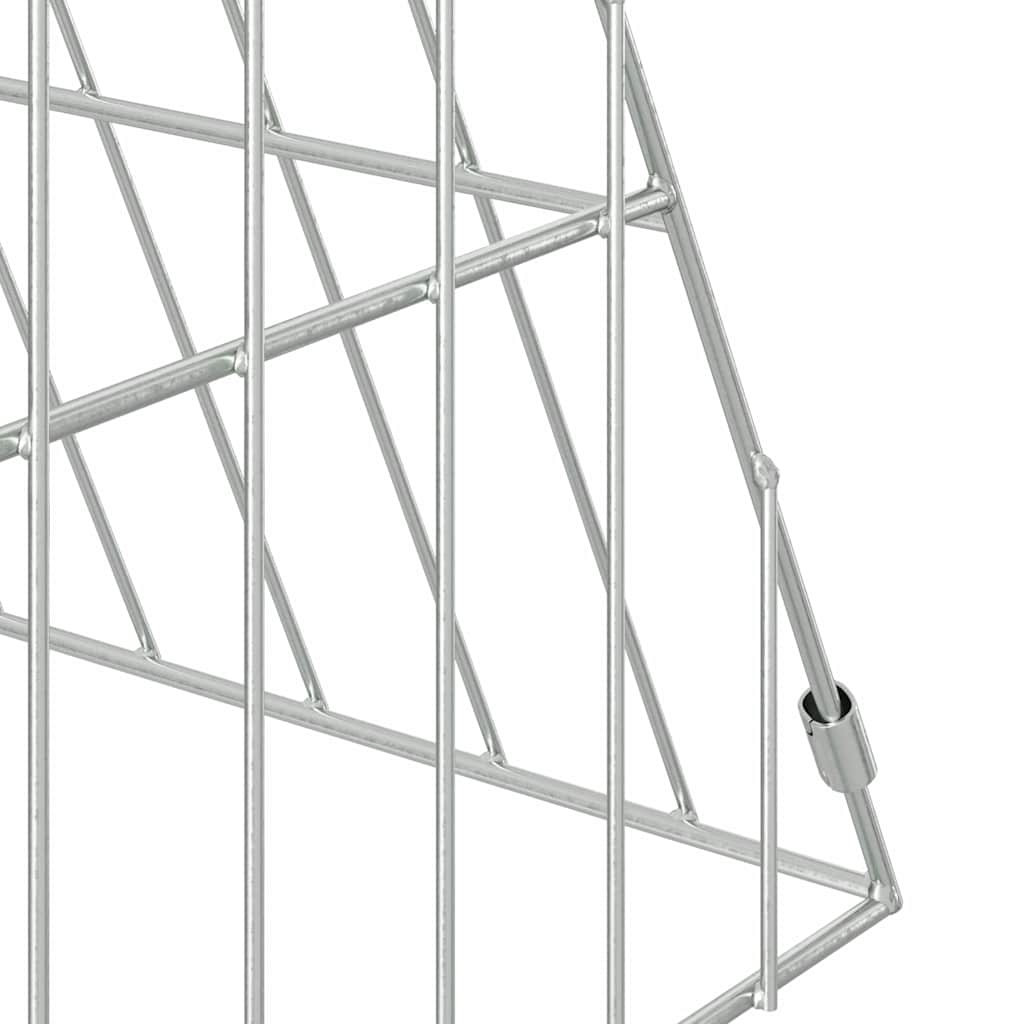 Hühnerkäfig Silber 430 x 55 x 55 cm Verzinkter Stahl