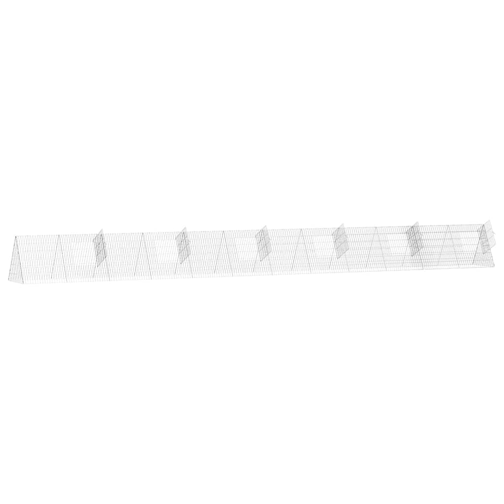 Hühnerkäfig Silber 650 x 55 x 55 cm Verzinkter Stahl