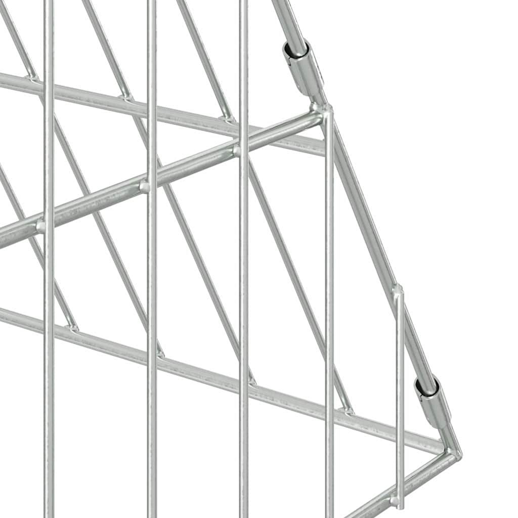 Hühnerkäfig Silber 110 x 100 x 85 cm Verzinkter Stahl