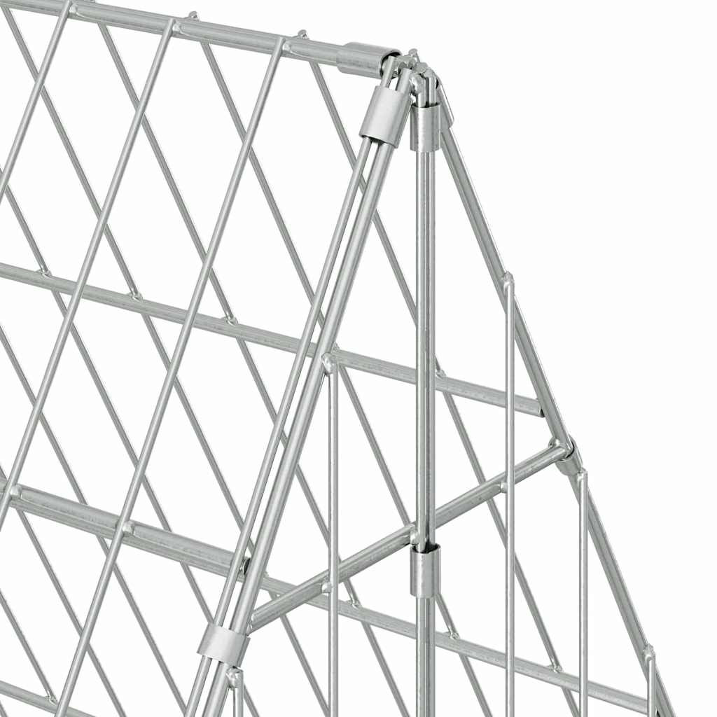 Hühnerkäfig Silber 110 x 100 x 85 cm Verzinkter Stahl