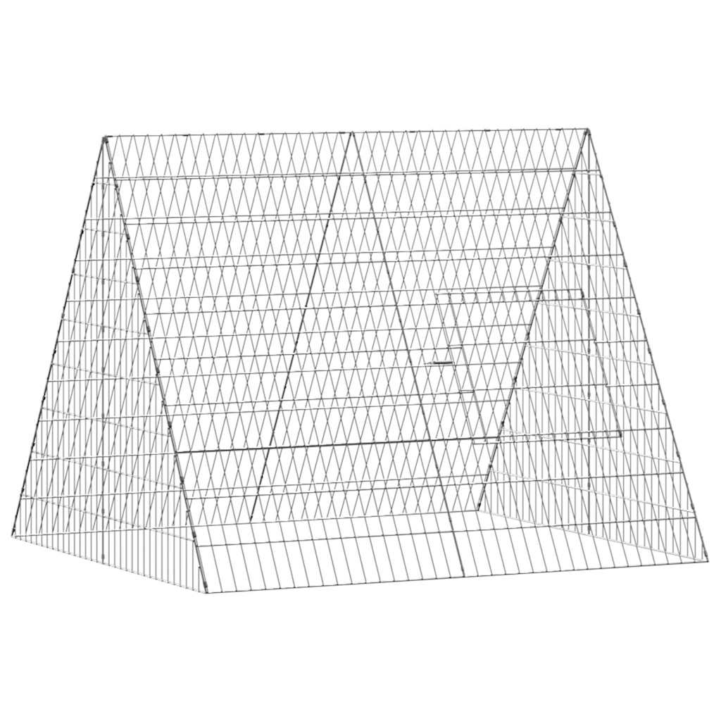 Hühnerkäfig Silber 110 x 100 x 85 cm Verzinkter Stahl