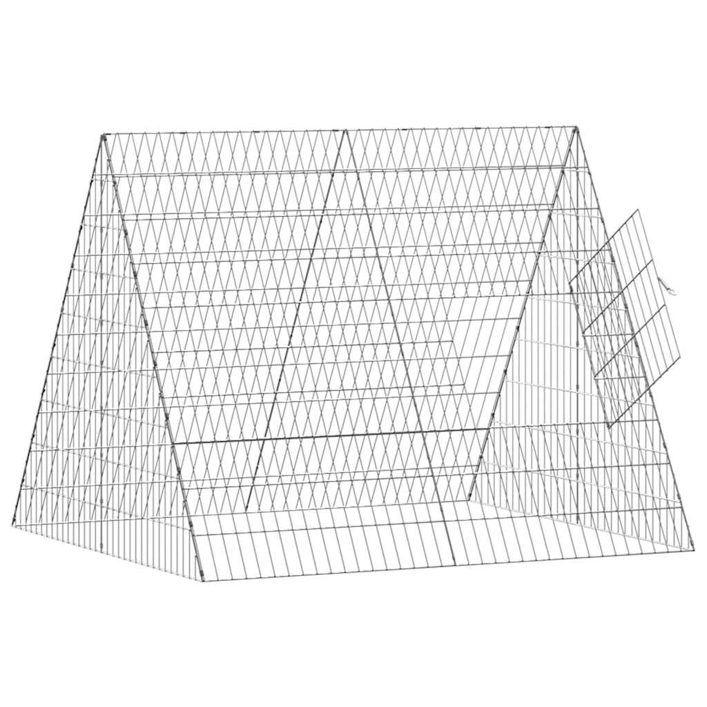 Hühnerkäfig Silber 110 x 100 x 85 cm Verzinkter Stahl