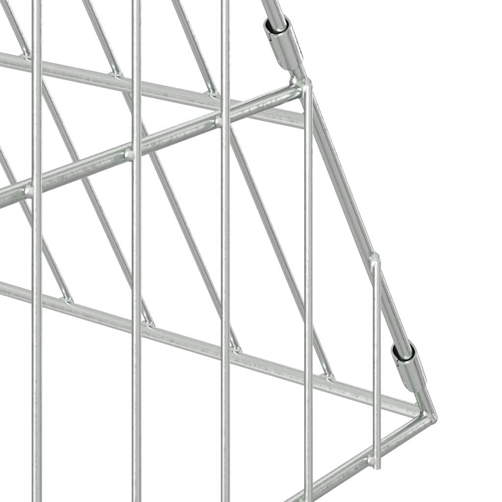 Hühnerkäfig Silber 430 x 100 x 85 cm Verzinkter Stahl