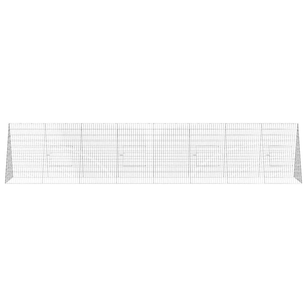 Hühnerkäfig Silber 430 x 100 x 85 cm Verzinkter Stahl